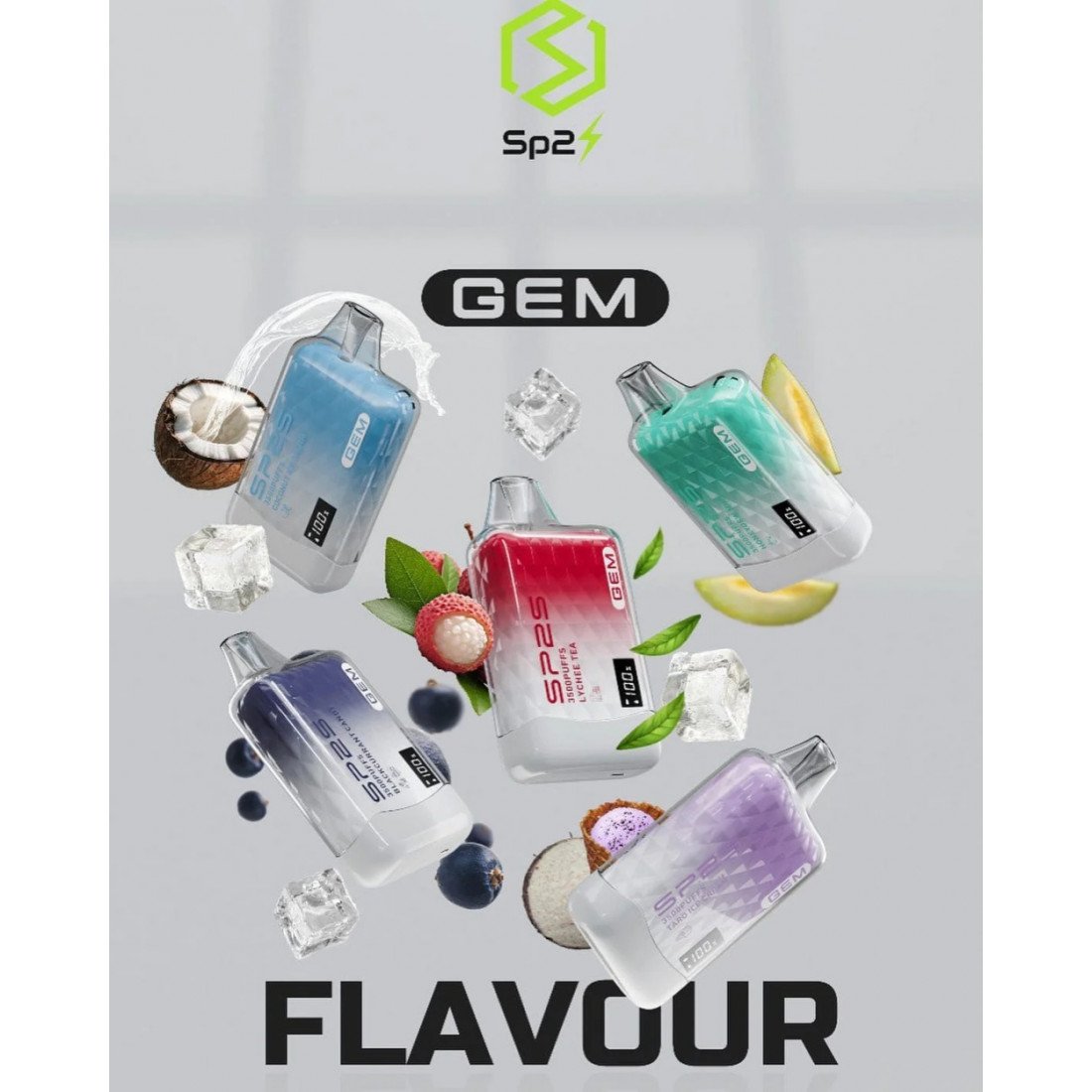 SP2S GEM 拋棄式一次性電子煙 9000口 拓撲蒸汽天堂 MEHATOP 台灣官網